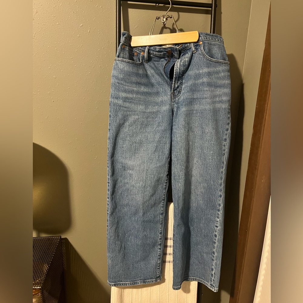 Madewell wide-Leg Crop Jeans